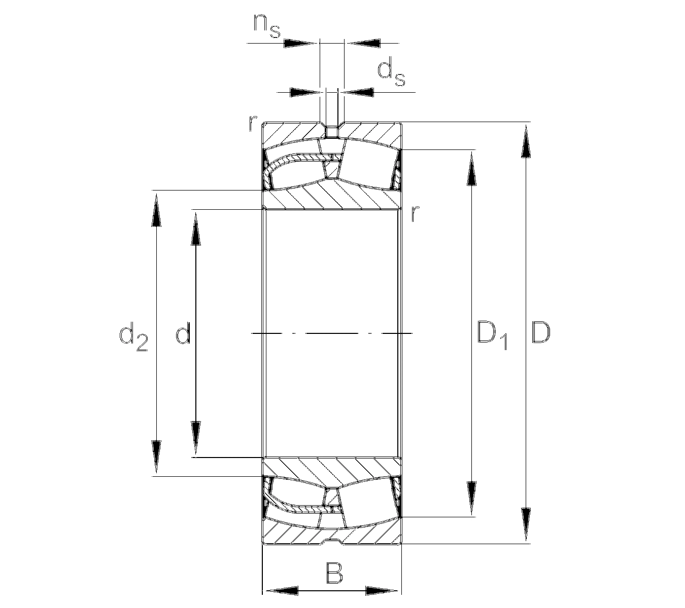 24060-BE-XL-C3 Spherical Roller Bearing drawing 24060-BE-XL-C3 Spherical Roller Bearing drawing